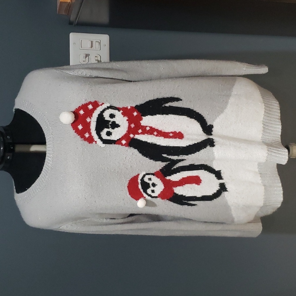 Holiday Time Penguin Holiday Sweater Sz 4X